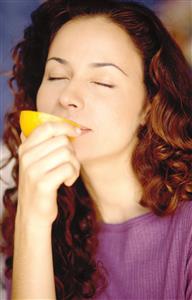 Woman orange  