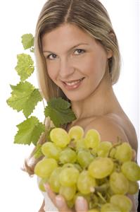 Woman grapes.  