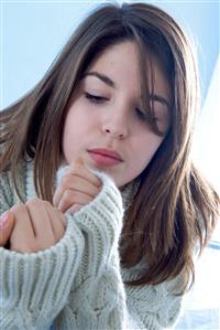 Contemplative teenage girl  