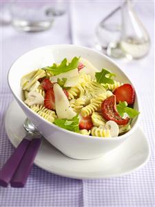 Crudites con frutas a la toscana. Receta disponible.