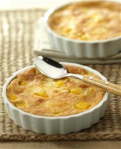 Clafoutis de mango. Receta disponible.
Mango Clafoutis.