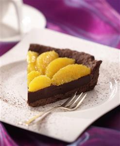 Tarta de chocolate con naranjas caramelizadas. Receta disponible. 
Chocolate Pie with Candied Oranges