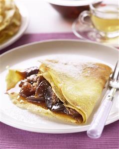 Crepes de mermelada de higos. Receta disponible TR. 
Fig Jam Crepes.