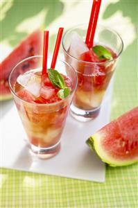 Te frio con limon y sandia. Receta disponible