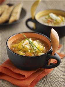 Sopa Minestrone de calabaza. Receta disponible TR.