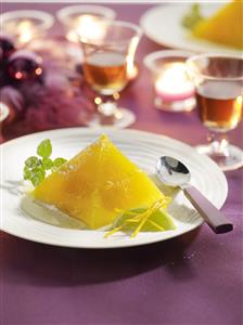 Cocina de Navidad. Aspic de naranja. Receta disponible.