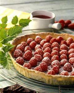 Tarta de chocolate con frambuesas. Receta disponible. 
Chocolate with Raspberries Pie.
