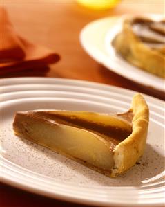 Tarta de peras al caramelo. Receta disponible.
Pear and Caramel Pie.