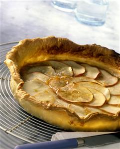 Tarta de manzana y ruibarbo. Receta disponible.
Apple and Rhubarb Pie
