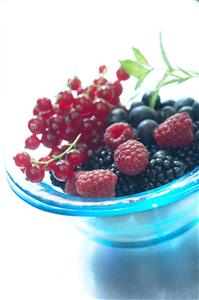 Frutero con frutos rojos: frambuesas, arandanos, grosellas y moras.
Red Fruits Bowl: Raspberries, Cranberries, Currants and Balckberry