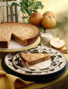 Tarta de manzana y canela. Receta disponible.