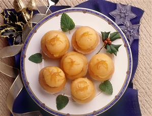 Mandarinas rellenas. Receta disponible. Paso a paso disponible.