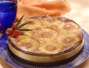 Tarta de piña. Receta disponible TR.