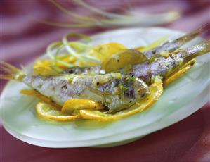 Salmonetes en papillote. Receta disponible TR.