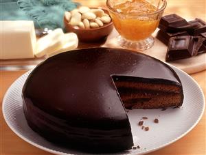 Tarta Sacher. Receta disponible. 