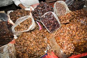 Dates on a market stall