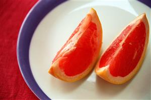 Segments of blood orange