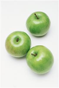 Three green apples