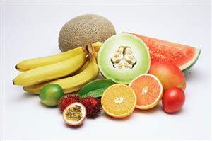 Selection of fresh fruit