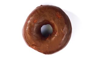 Donut de chocolate.