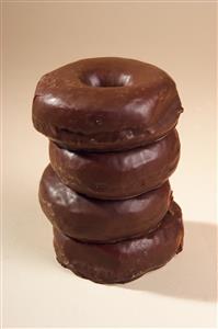 Donuts de chocolate.